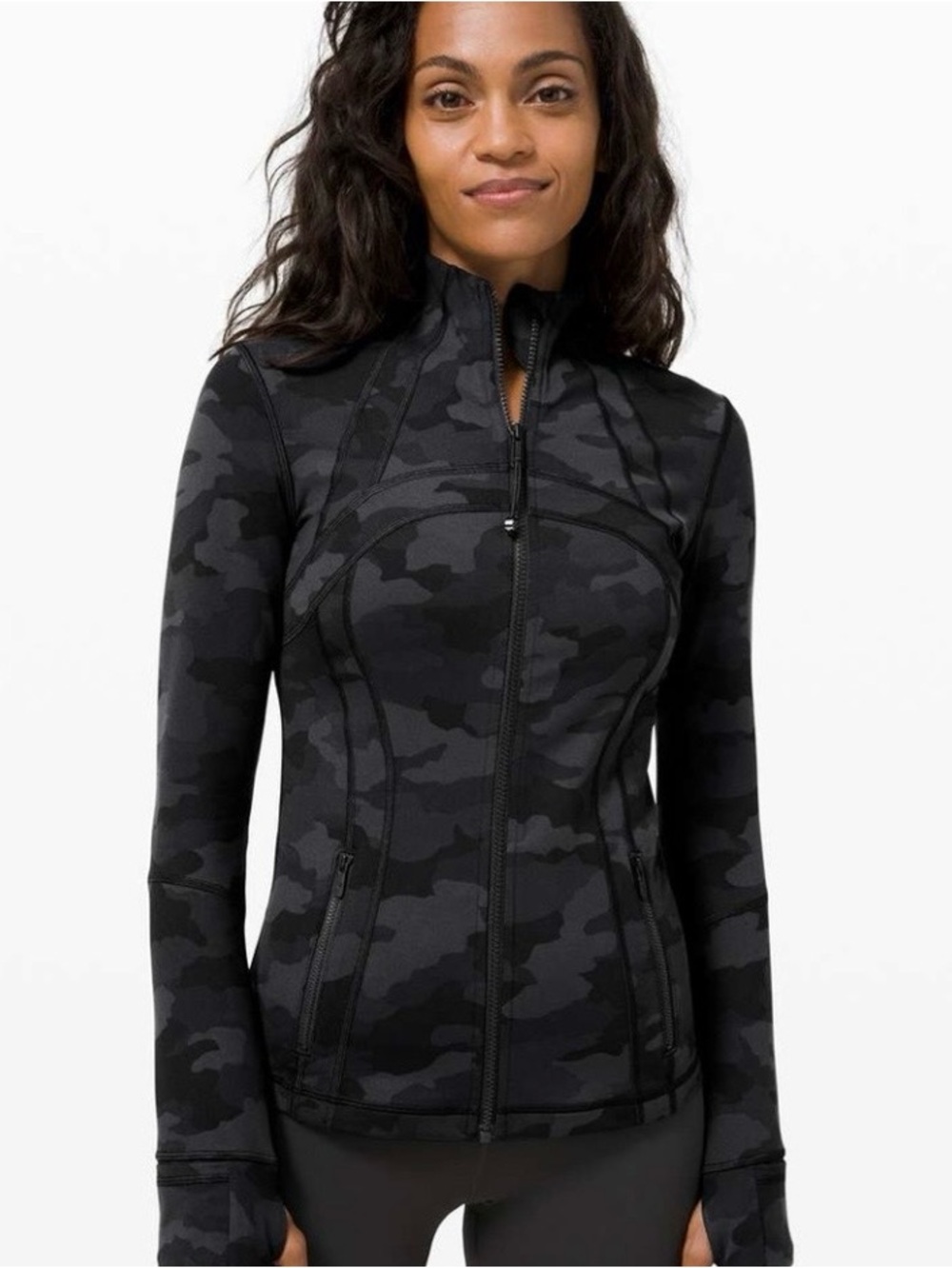 Lululemon Luon Define Black Camo Jacket Sz 6